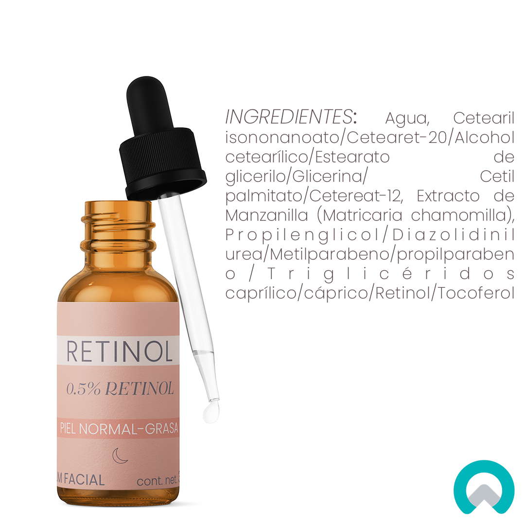 Suero antiaging antiarrugas, preventivo, levemente exfoliante, mejora la apariencia de la piel, hidrata y rejuvenece