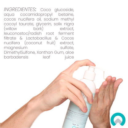 jabón facial, extracto de sauce, ácido salicílico, dermolimpiador, hidratante, anti-acné-, antimanchas, antiarrugas